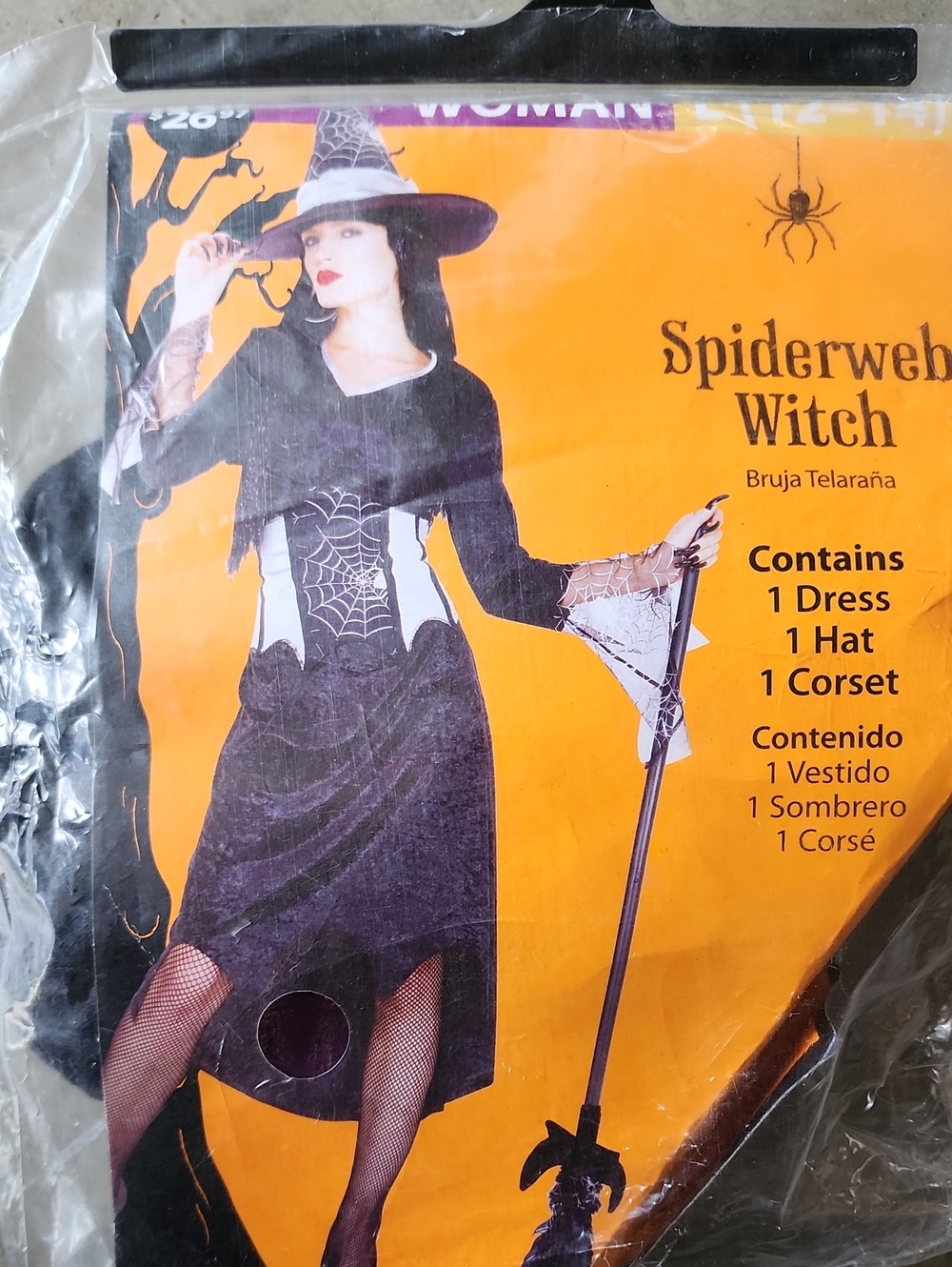 Spiderweb Witch Kids Costume - Black